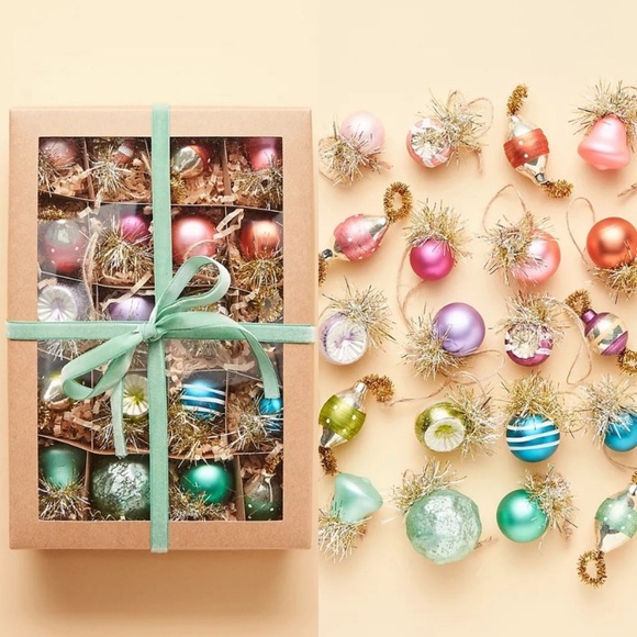 Anthropologie Other - Anthropologie vtg minis ornament set new days of yore